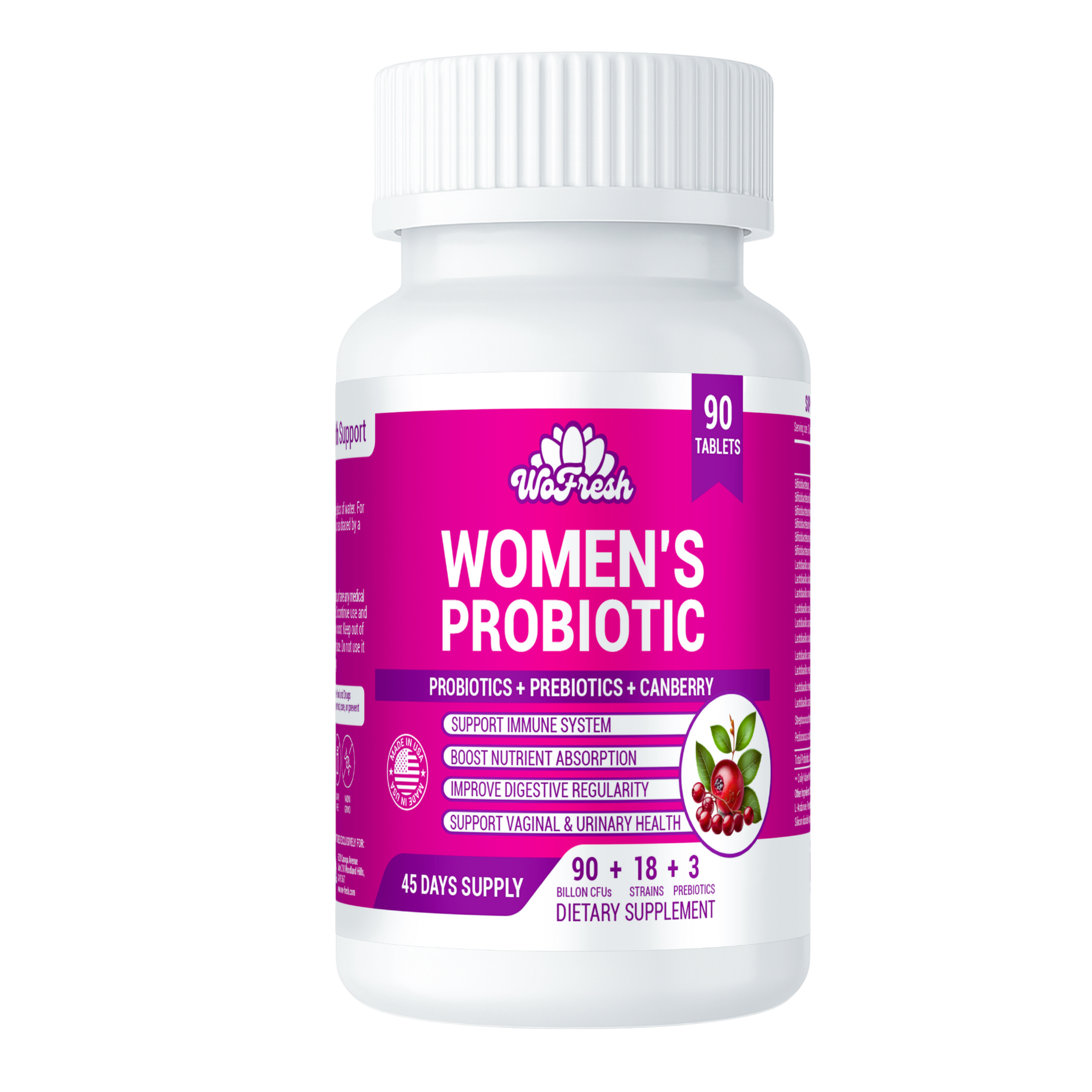 Probioticos Orales WoFresh - 90 tabletas